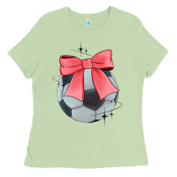 Matcha coquette soccer bow Ladies Tee - JahusDesignShop
