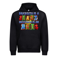 Black diversity is a fact indesion is an act Urban Hoodie - FaDigitalArtStudio