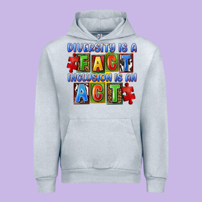Diversity Is A Fact Indesion Is An Act Urban Hoodie Designed By Fadigitalartstudio