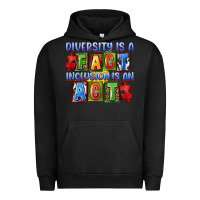 Pigment Black diversity is a fact indesion is an act Urban Hoodie - FaDigitalArtStudio