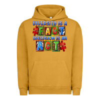 Pigment Peanut Butter diversity is a fact indesion is an act Urban Hoodie - FaDigitalArtStudio