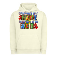 Pigment Pistachio diversity is a fact indesion is an act Urban Hoodie - FaDigitalArtStudio