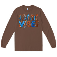 Chestnut football vibes Long Sleeve Tee - MaliasSmallBusiness