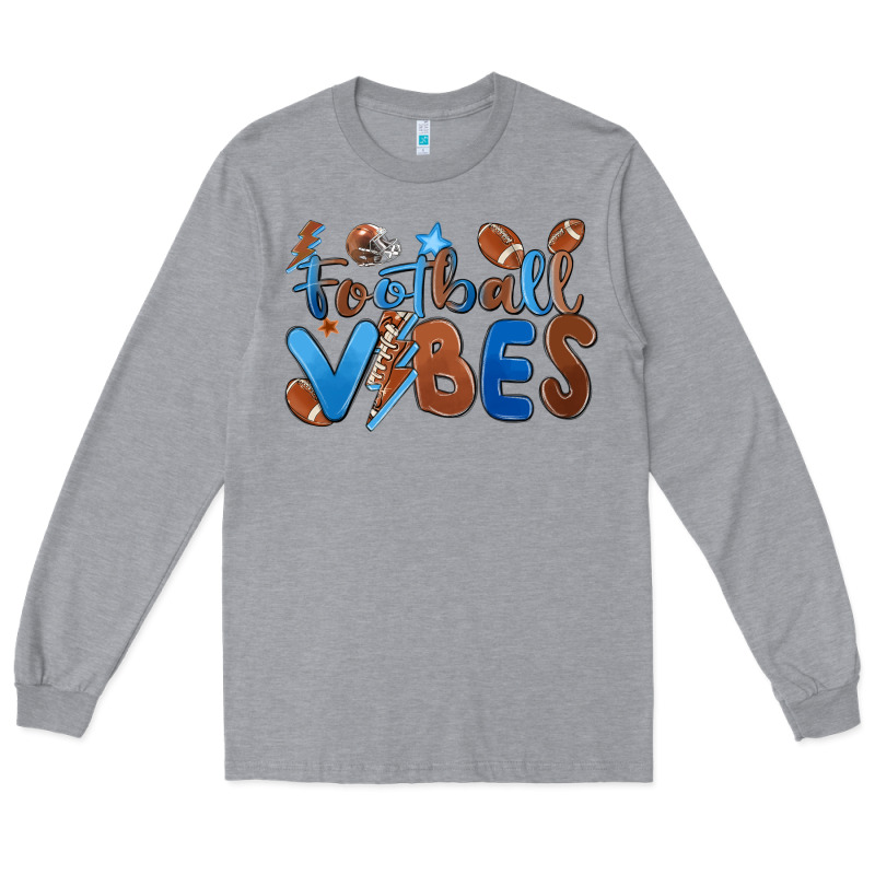 Football Vibes Long Sleeve Tee by MaliasSmallBusiness | Teevron