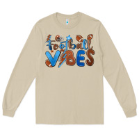Mushroom football vibes Long Sleeve Tee - MaliasSmallBusiness