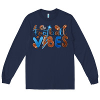 Navy football vibes Long Sleeve Tee - MaliasSmallBusiness