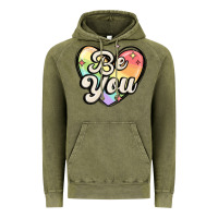 Vintage Olive be you Vintage Hoodie - MaliasSmallBusiness