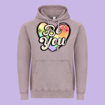 Be You Vintage Hoodie Designed By Maliassmallbusiness