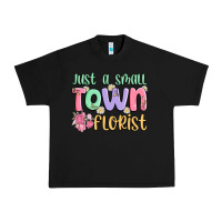 Black just a small town florist Urban Heavy Tee - MaliasSmallBusiness