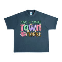 Midnight Navy just a small town florist Urban Heavy Tee - MaliasSmallBusiness