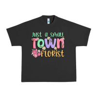 Pigment Black just a small town florist Urban Heavy Tee - MaliasSmallBusiness