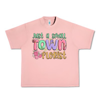 Salmon just a small town florist Urban Heavy Tee - MaliasSmallBusiness