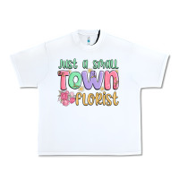 White just a small town florist Urban Heavy Tee - MaliasSmallBusiness