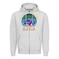 Dove Grey camping The Best Outdoor Activity Is Going Back Inside Zipper Hoodie - Bettercallsaul