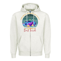 Oatmeal Heather camping The Best Outdoor Activity Is Going Back Inside Zipper Hoodie - Bettercallsaul