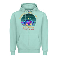 Seafoam camping The Best Outdoor Activity Is Going Back Inside Zipper Hoodie - Bettercallsaul