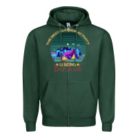 Sports Green camping The Best Outdoor Activity Is Going Back Inside Zipper Hoodie - Bettercallsaul
