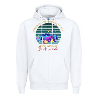 White camping The Best Outdoor Activity Is Going Back Inside Zipper Hoodie - Bettercallsaul