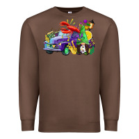 Chestnut mardi gras gnome on the truck Premium Sweatshirt - CowGirlArtShop