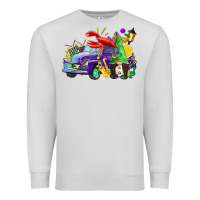 Dove Grey mardi gras gnome on the truck Premium Sweatshirt - CowGirlArtShop