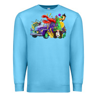 Ocean Blue mardi gras gnome on the truck Premium Sweatshirt - CowGirlArtShop