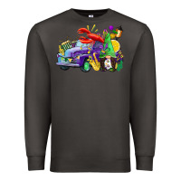 Smoke mardi gras gnome on the truck Premium Sweatshirt - CowGirlArtShop