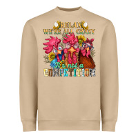 Mushroom relax were all crazy its not a competition Heavyweight Sweatshirt - NancyCooperArtShop