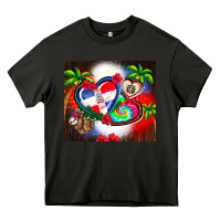 Asphalt dominican republic  leopard Heavy Core Tee - AdoDesignShop