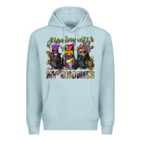 Blue Mist parading with my gnomies Premium Hoodie - CowGirlArtShop