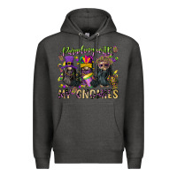 Charcoal Heather parading with my gnomies Premium Hoodie - CowGirlArtShop