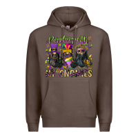Coffee parading with my gnomies Premium Hoodie - CowGirlArtShop