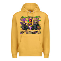 Mustard parading with my gnomies Premium Hoodie - CowGirlArtShop
