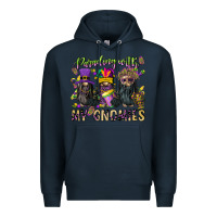 Navy parading with my gnomies Premium Hoodie - CowGirlArtShop