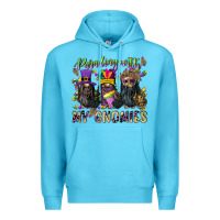 Ocean Blue parading with my gnomies Premium Hoodie - CowGirlArtShop