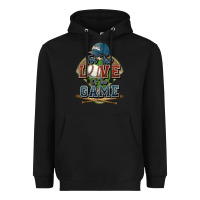 Black for the love of the game baseball Heavyweight Hoodie - HowdyJamesFarm