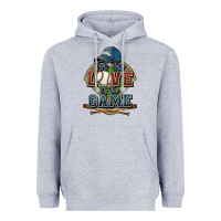 Heather Grey for the love of the game baseball Heavyweight Hoodie - HowdyJamesFarm