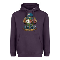 Plum for the love of the game baseball Heavyweight Hoodie - HowdyJamesFarm