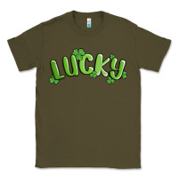 Army Green lucky st patricks day Classic Tee - MaliasSmallBusiness