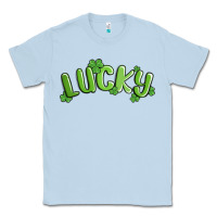 Dusty Blue lucky st patricks day Classic Tee - MaliasSmallBusiness