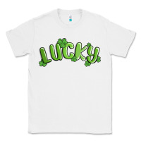 White lucky st patricks day Classic Tee - MaliasSmallBusiness