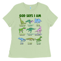 Matcha god says i am dinosaurs Ladies Tee - JahusDesignShop