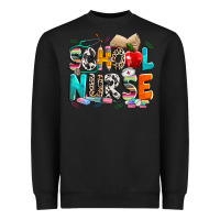 Black school nurse Heavyweight Sweatshirt - NancyCooperArtShop
