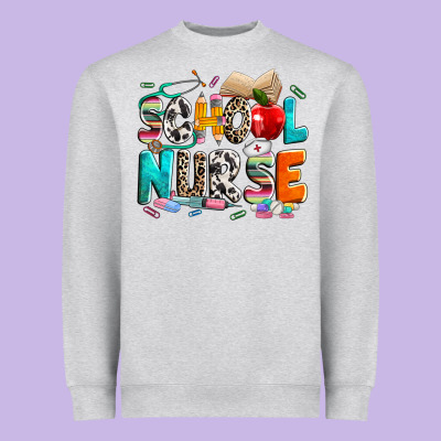 School Nurse Heavyweight Sweatshirt Designed By Nancycooperartshop