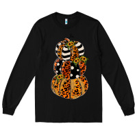 Black leopard pumpkin polka dot sunflower Long Sleeve Tee - JahusDesignShop