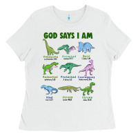 White god says i am dinosaurs Ladies Tee - JahusDesignShop