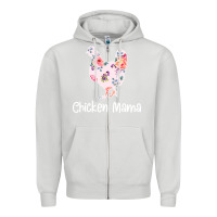 Dove Grey Chicken Mama Zipper Hoodie - Bettercallsaul
