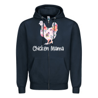 Navy Chicken Mama Zipper Hoodie - Bettercallsaul