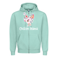 Seafoam Chicken Mama Zipper Hoodie - Bettercallsaul