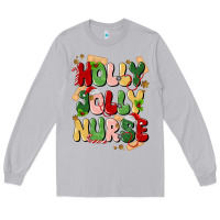 Moon Dust holly jolly nurse Long Sleeve Tee - MaliasSmallBusiness