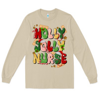 Mushroom holly jolly nurse Long Sleeve Tee - MaliasSmallBusiness